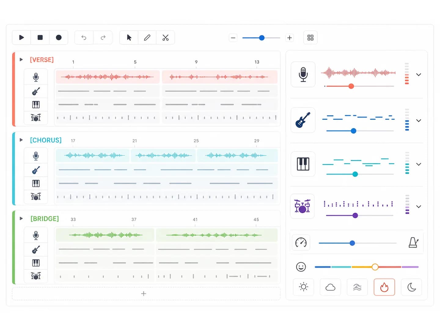 Step 2: Use structure and vocal cues to guide the result - AI Music Generator